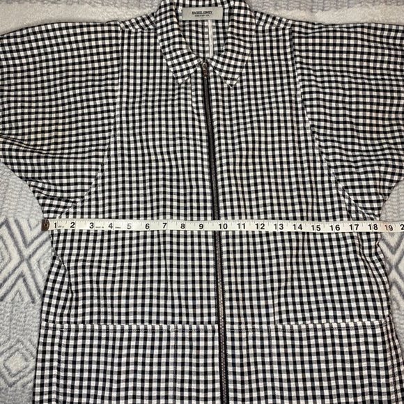 Rachel Comey Barrie Jumpsuit Gingham Black White Cotton Made in USA Size 0 - Picture 5 of 16